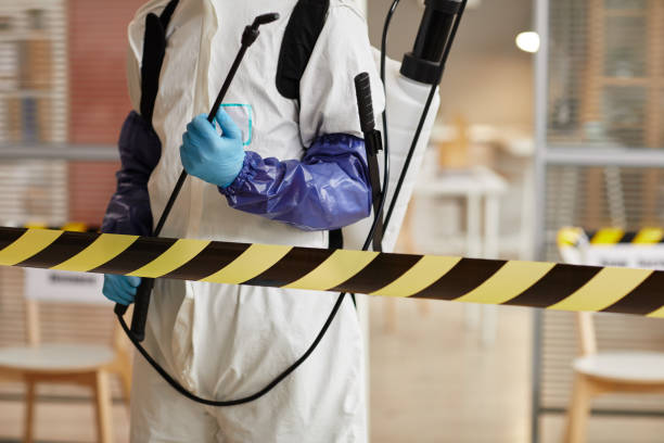 Professional Biohazard Cleanup technician working in Conklin, MI